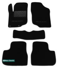 Двошарові килимки Sotra Classic 7mm Black для Peugeot 207 (mkI) 2006-2014 - Фото 1