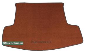 Двошарові килимки Sotra Premium Terracotta для Chevrolet Captiva (mkI)(складений 3 ряд)(багажник) 2006-2018