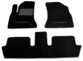 Двошарові килимки Sotra Premium Black для Citroen C4 Picasso (mkI)(1-2 ряд) 2006-2013