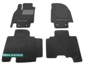 Двошарові килимки Sotra Premium Grey для Mazda CX-9 (mkI)(1-2 ряд) 2007-2015