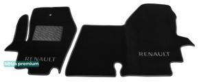 Двухслойные коврики Sotra Premium Black для Renault Master (mkII)(1 ряд) 2003-2010