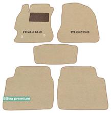 Двошарові килимки Sotra Premium Beige для Mazda 6 (mkII) 2007-2012 - Фото 1