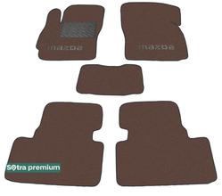 Двухслойные коврики Sotra Premium Chocolate для Mazda 5 / Premacy (mkII)(1-2 ряд) 2004-2010