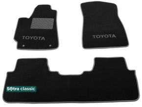 Двошарові килимки Sotra Classic 7mm Black для Toyota Highlander (mkII)(не гібрид)(1-2 ряд) 2007-2013 - Фото 1