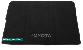 Двухслойные коврики Sotra Premium Graphite для Toyota Highlander (mkII)(гибрид)(без ниш)(багажник) 2007-2013