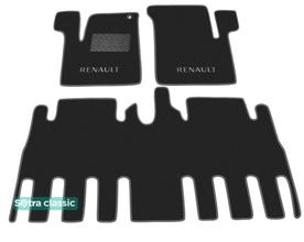Двухслойные коврики Sotra Classic Black для Renault Espace (mkIII)(1-2 ряд) 1996-2002