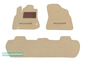 Двухслойные коврики Sotra Premium Beige для Peugeot Partner (mkII)(Tepee)(1-2 ряд) 2008-2018