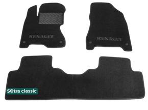 Двухслойные коврики Sotra Classic Black для Renault Koleos (mkI) 2007-2016