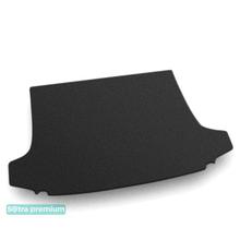 Двошарові килимки Sotra Premium Black для Peugeot 308 (mkI)(універсал)(7 мест)(складений 3 ряд)(багажник) 2007-2013