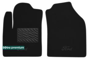 Двошарові килимки Sotra Premium Black для Ford Tourneo / Transit Connect (mkI)(1 ряд) 2002-2013