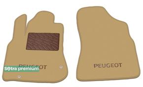 Двухслойные коврики Sotra Premium Beige для Peugeot Partner (mkII)(1 ряд) 2008-2018