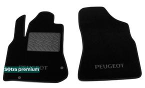 Двухслойные коврики Sotra Premium Black для Peugeot Partner (mkII)(1 ряд) 2008-2018 - Фото 1