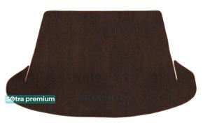 Двошарові килимки Sotra Premium Chocolate для Kia Sorento (mkII)(7 мест)(багажник) 2009-2015