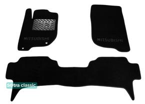 Двошарові килимки Sotra Classic Black для Mitsubishi Pajero Sport (mkII) 2008-2016 - Фото 1