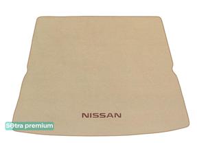 Двошарові килимки Sotra Premium Beige для Nissan Patrol (mkVI)(Y62)(складений 3 ряд)(багажник) 2010→ / Armada (mkII)(Y62)(складений 3 ряд)(багажник) 2016→
