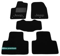Двухслойные коврики Sotra Premium Black для Jeep Grand Cherokee (mkIV)(WK2) 2011-2012