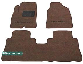 Двухслойные коврики Sotra Premium Chocolate для Chevrolet Captiva (mkI)(1-2 ряд) 2010-2018