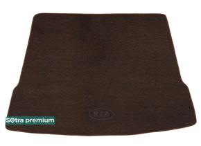 Двухслойные коврики Sotra Premium Chocolate для Kia Mohave (mkI)(сложенный 3 ряд)(багажник) 2008-2019