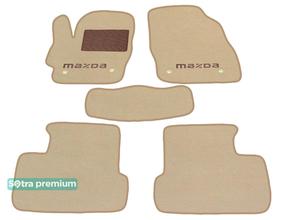 Двухслойные коврики Sotra Premium Beige для Mazda 3 (mkII) 2008-2013 - Фото 1