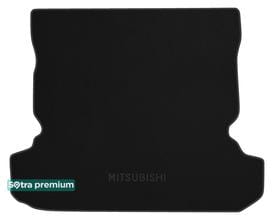 Двухслойные коврики Sotra Premium Graphite для Mitsubishi Pajero (mkIII-mkIV)(5-дв.)(багажник) 1999-2021