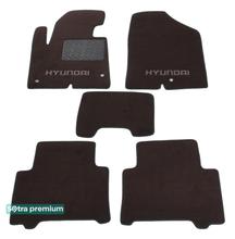 Двошарові килимки Sotra Premium Chocolate для Hyundai Santa Fe (mkIII)(1-2 ряд) 2012-2018 (EU)