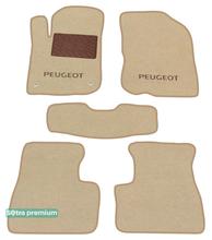 Двошарові килимки Sotra Premium Beige для Peugeot 208 (mkI) 2012-2019