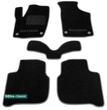 Двошарові килимки Sotra Classic Black для Skoda Rapid (mkI) 2012-2019 - Фото 1