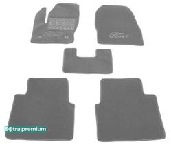 Двухслойные коврики Sotra Premium Grey для Ford Tourneo Connect (mkII)(1-2 ряд) 2013-2023