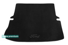 Двухслойные коврики Sotra Premium Black для Ford Explorer (mkV)(сложенный 3 ряд)(багажник) 2010-2019 - Фото 1