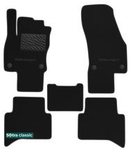 Двошарові килимки Sotra Classic 7mm Black для Volkswagen Touran (mkII)(1-2 ряд) 2015→