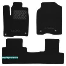 Двошарові килимки Sotra Premium Graphite для Acura RDX (mkII)(електронне регулювання пасажирського сидіння по висоті) 2016-2018