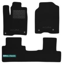Двухслойные коврики Sotra Classic Black для Acura RDX (mkII)(электронная регулировка пассажирского сидения по высоте) 2016-2018