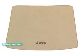 Двухслойные коврики Sotra Premium Beige для Jeep Cherokee (mkV)(KL)(багажник) 2014-2023 - Фото 1