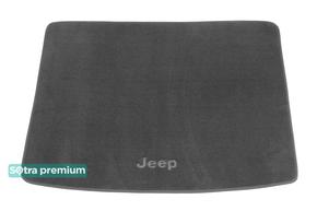 Двухслойные коврики Sotra Premium Grey для Jeep Cherokee (mkV)(KL)(багажник) 2014-2023