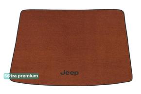 Двухслойные коврики Sotra Premium Terracotta для Jeep Cherokee (mkV)(KL)(багажник) 2014→