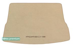 Двошарові килимки Sotra Premium Beige для Porsche Macan (mkI)(без вирізів під кріплення)(багажник) 2014→ - Фото 1