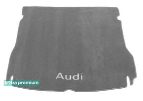 Двухслойные коврики Sotra Premium Grey для Audi Q5/SQ5 (mkI)(с вырезами)(багажник) 2008-2016