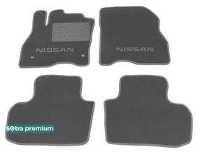 Двошарові килимки Sotra Premium 10mm Grey для Nissan Leaf (mkI) 2010-2017 - Фото 1