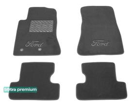 Двухслойные коврики Sotra Premium Grey для Ford Mustang (mkVI) 2015-2023