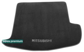 Двухслойные коврики Sotra Premium Grey для Mitsubishi Outlander (mkIII)(5 мест)(с сабвуфером)(багажник) 2012-2021