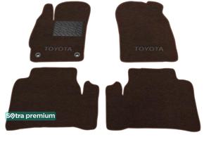 Двухслойные коврики Sotra Premium Chocolate для Toyota Prius (mkIII) 2012-2015