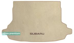 Двухслойные коврики Sotra Premium Beige для Subaru Forester (mkV)(без сабвуфера)(багажник) 2018-2023