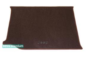 Двошарові килимки Sotra Premium Chocolate для Jeep Wrangler Unlimited (mkIV)(JL)(багажник) 2019→ - Фото 1