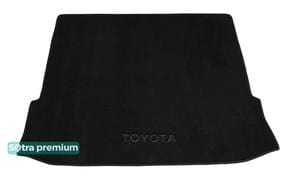 Двухслойные коврики Sotra Premium Black для Toyota Highlander (mkIV)(сложенный 3 ряд)(багажник) 2019→