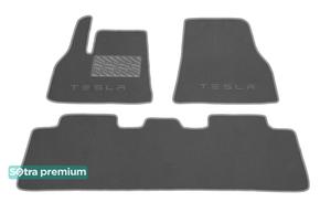 Двухслойные коврики Sotra Premium Grey для Tesla Model Y (mkI) 2020→