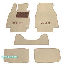 Двошарові килимки Sotra Premium Beige для Audi e-tron GT (mkI) 2020→