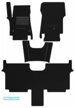 Двухслойные коврики Sotra Classic Black для Hyundai Staria (mkI)(7 мест)(1-2 ряд) 2021→