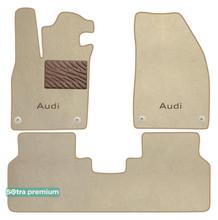 Двошарові килимки Sotra Premium Beige для Audi Q4 e-tron (mkI) 2021→