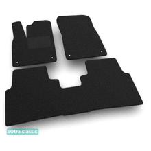 Двошарові килимки Sotra Classic 7mm Black для Volkswagen ID.6 (mkI)(електро)(1-2 ряд) 2020→
