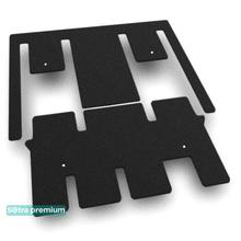 Двошарові килимки Sotra Premium Black для Kia Carnival (mkIV)(2 ряд - 2 місця)(2-3 ряд) 2020→